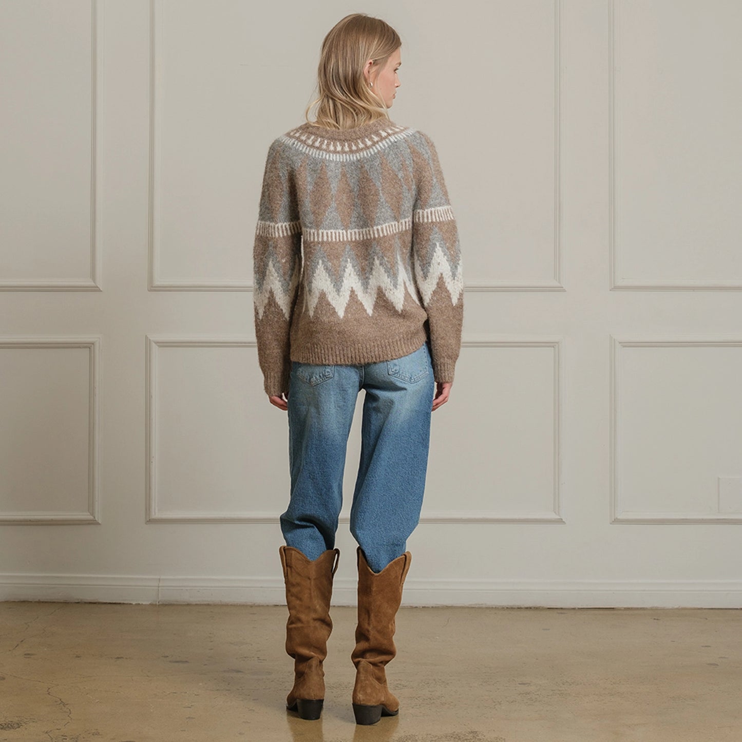 Alpine Diamond Jacquard Sweater