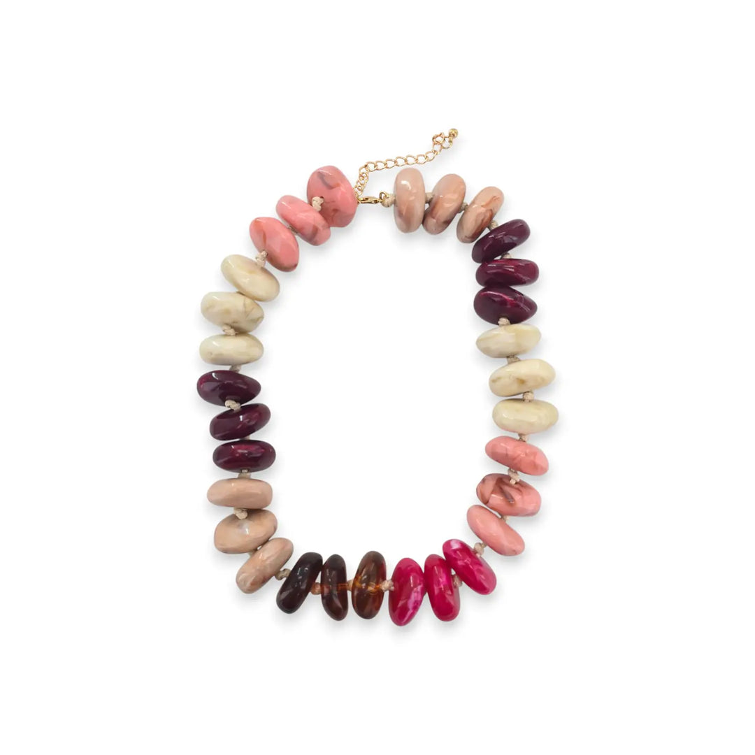 Amber Multicolor Beaded Necklace
