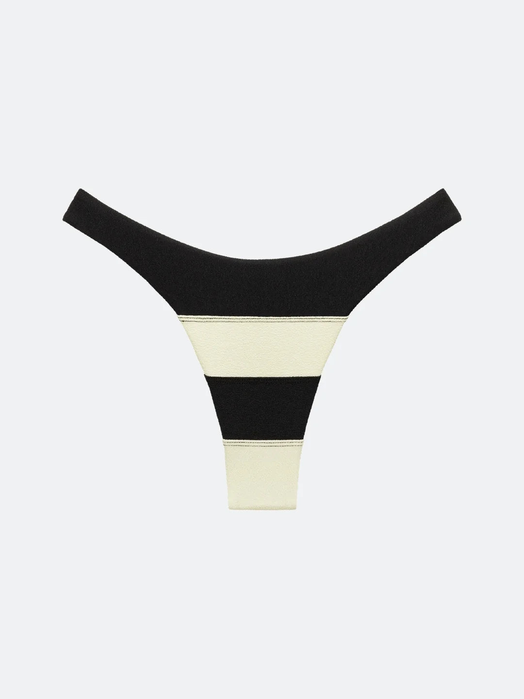 montauk bikini bottom - black and white contrast