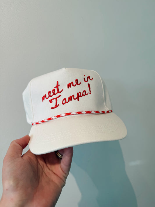 Meet me in Tampa! Embroidered Hats