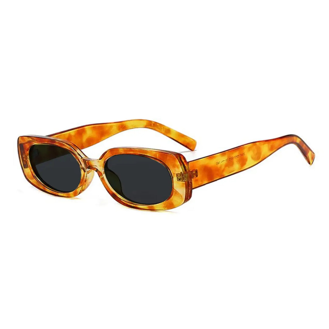 Oval Retro Sunglasses – Honey Tortoise / Dark Lens