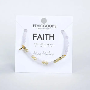 Faith - Morse Code Bracelet