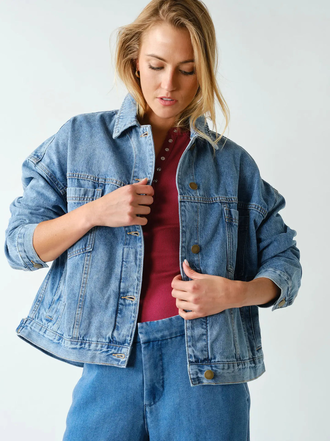 Boxy Denim Trucker Jacket
