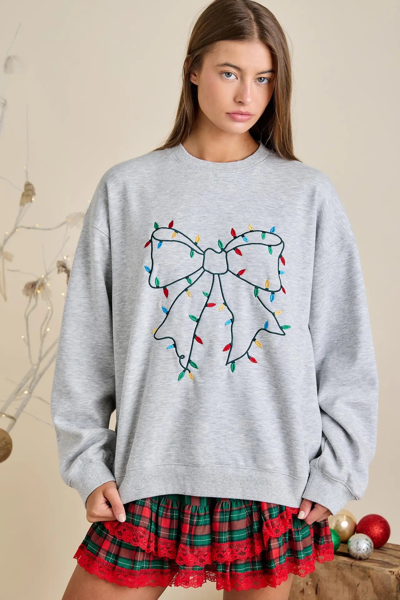 Holiday Lights Sweatshirt Christmas