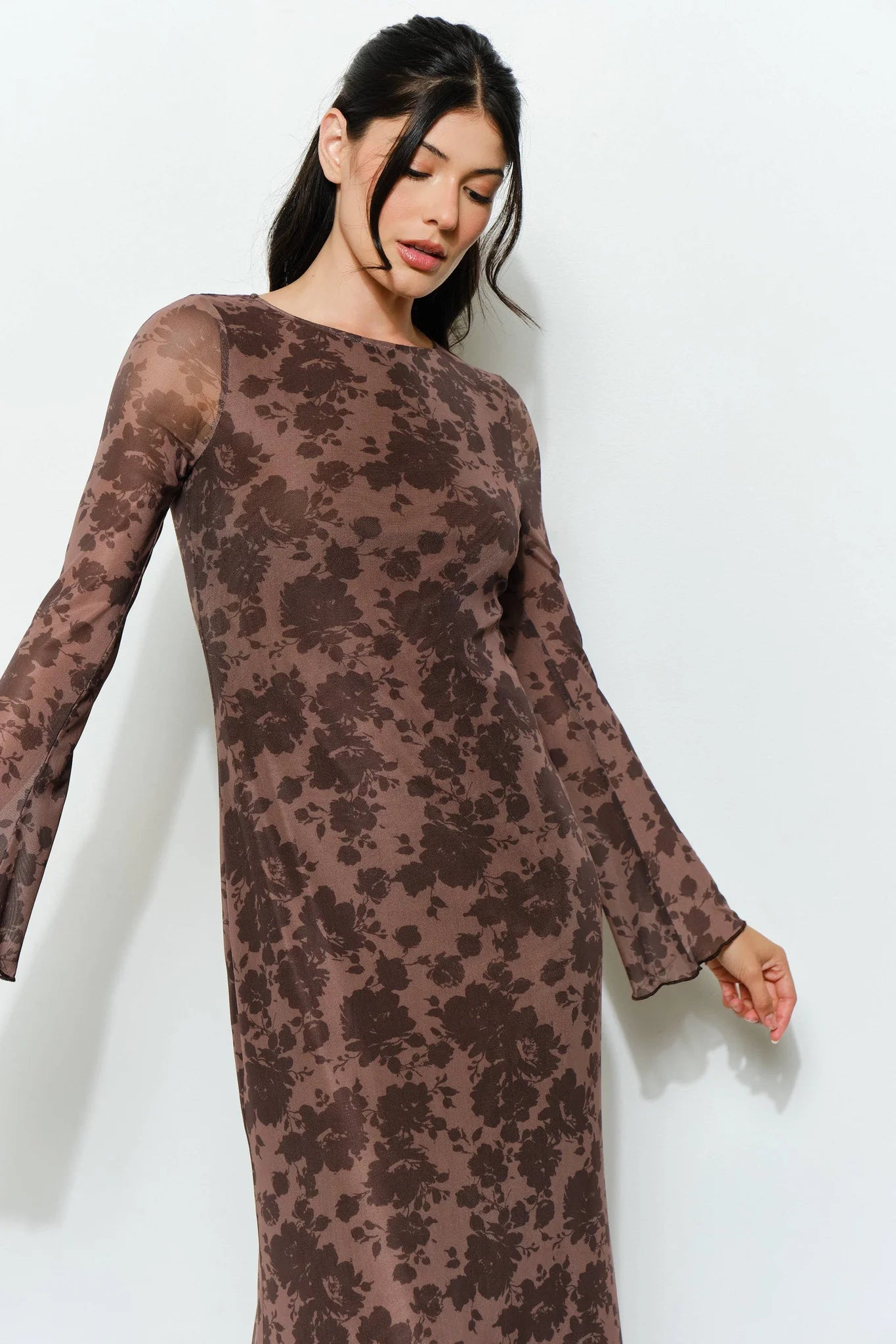 Meredith Mesh Dress - Floral