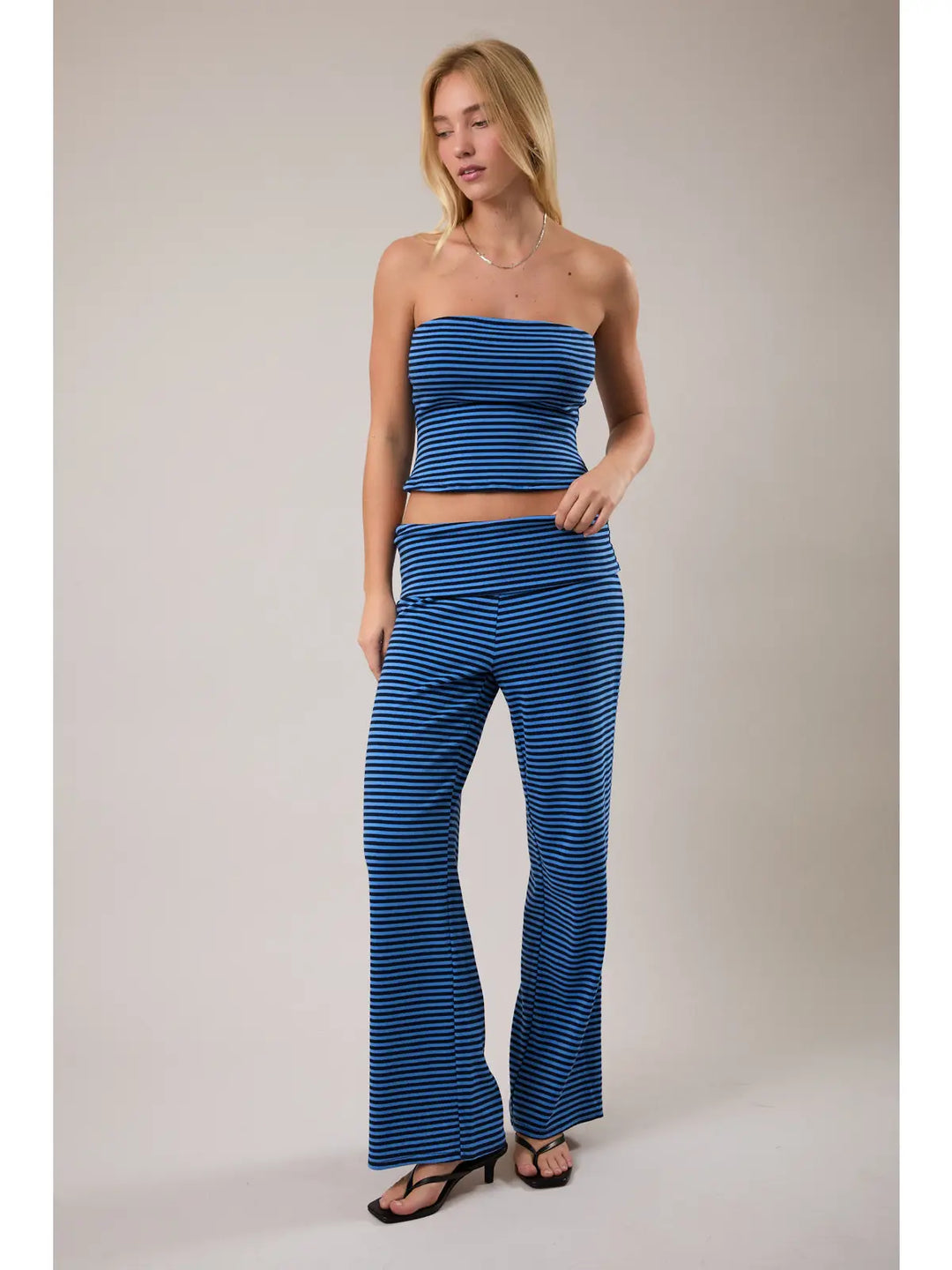 Stripe Tube Top with Double Lined