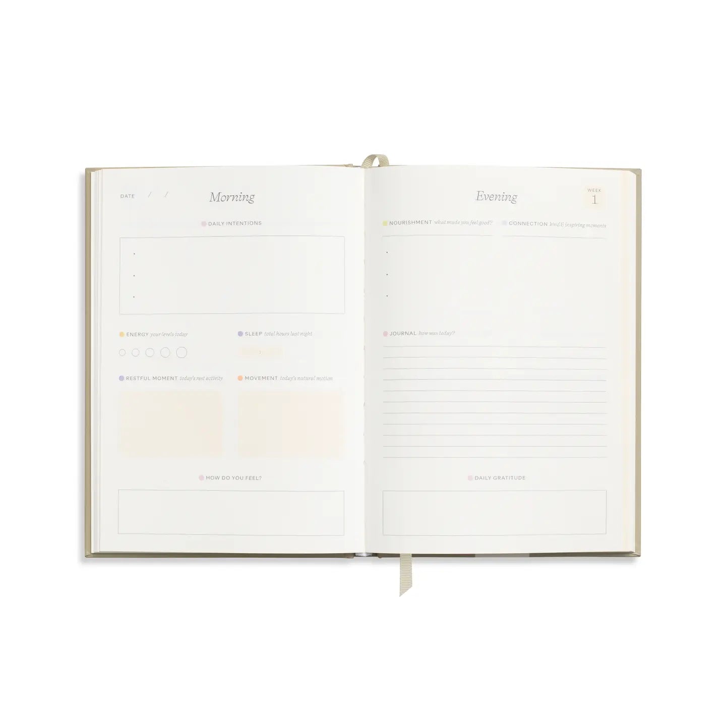 Guided Wellness Journal, A5 Hardcover - Joy