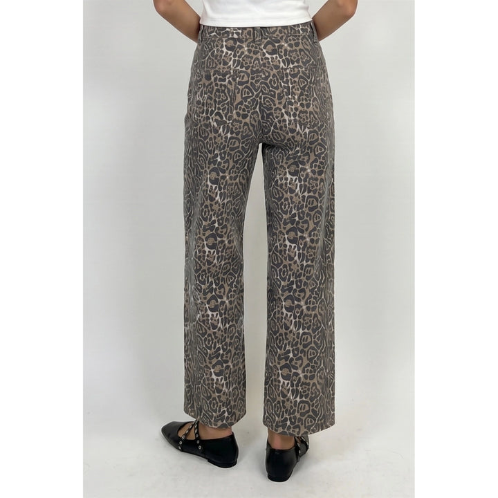 Leopard Cotton Pants
