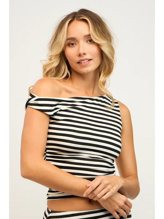 CARMELA ASYM TOP - IVORY