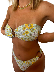 Wildflower Bandeau Bikini Top - Lokal