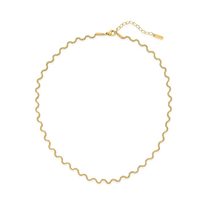 Wavy Water Resistant Necklace