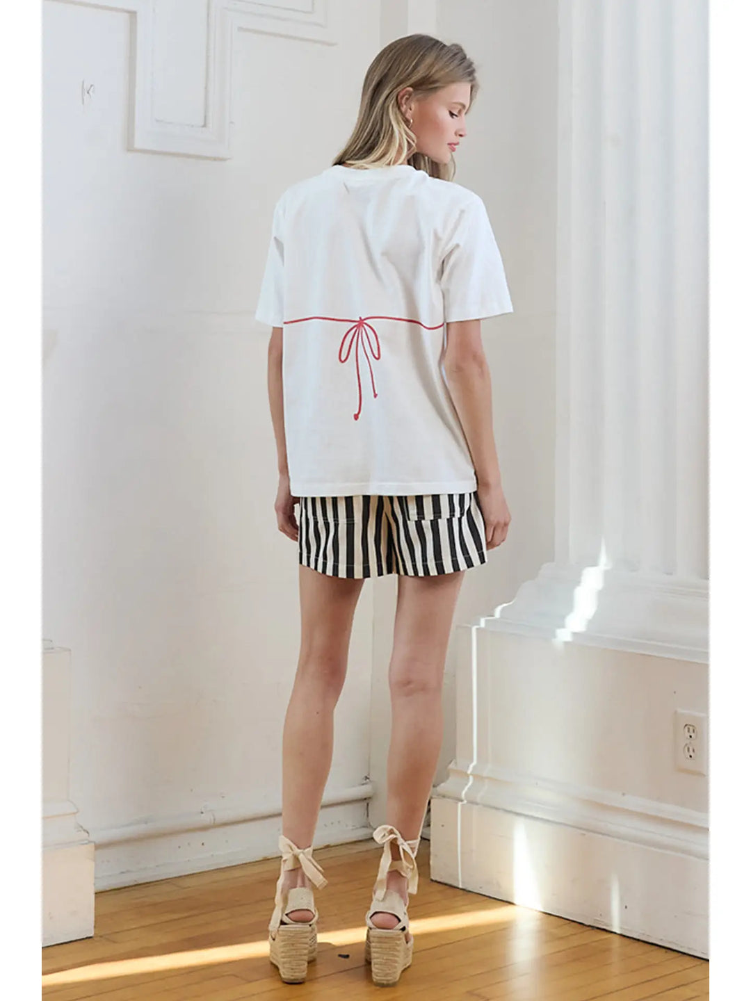 Red Beaded Bikini Graphic Tee