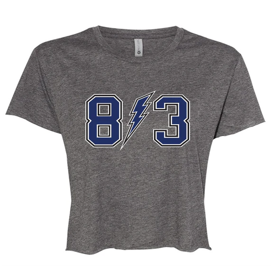 813 Cropped Bolts Tee - For the Bay