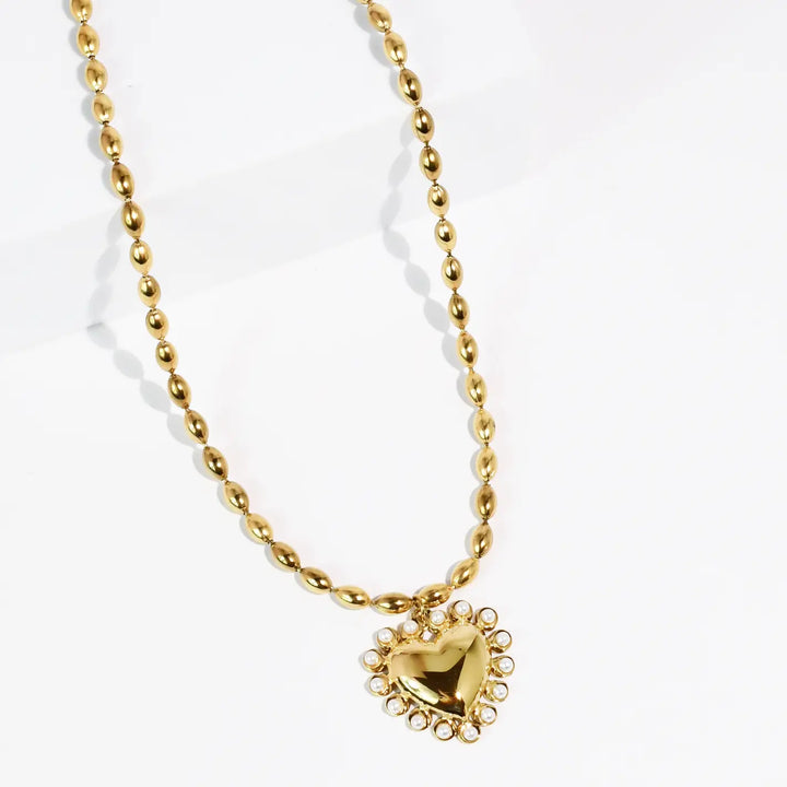 A Heart of Gold Waterproof Necklace