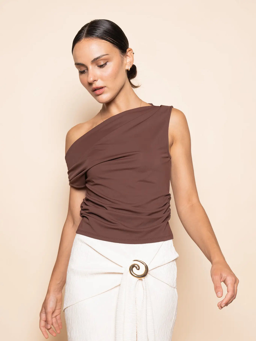 Asymmetrical One Shoulder Top