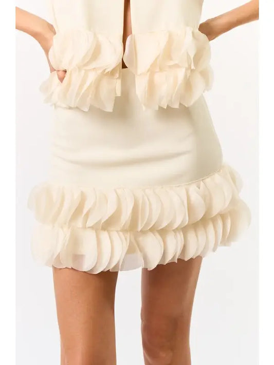 Mini Skirt w/ Ruffle Detailing