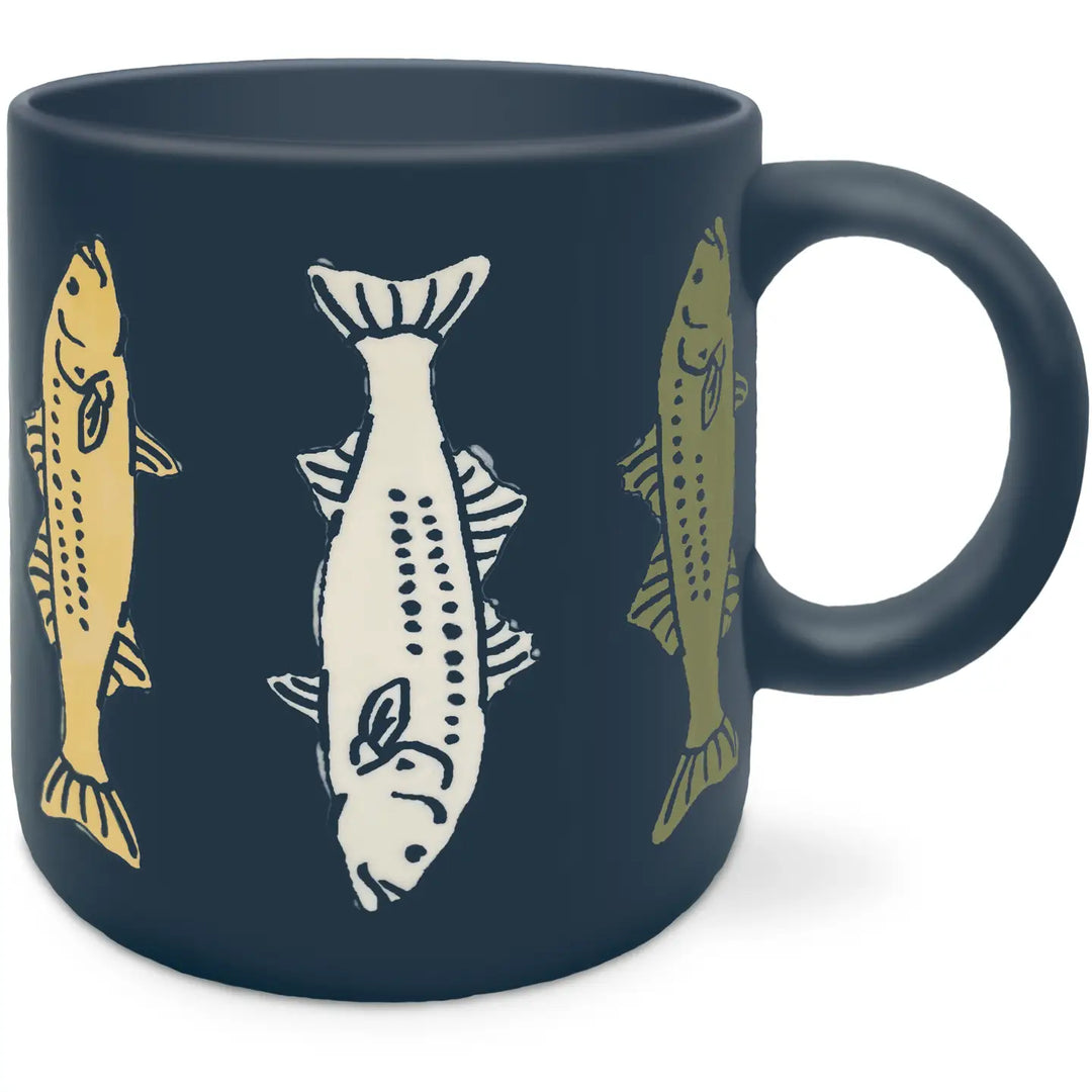 Sporting Goods Fish Stoneware Mug