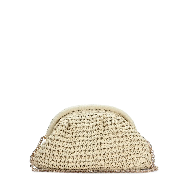 Natural - The Brynn Straw Clutch