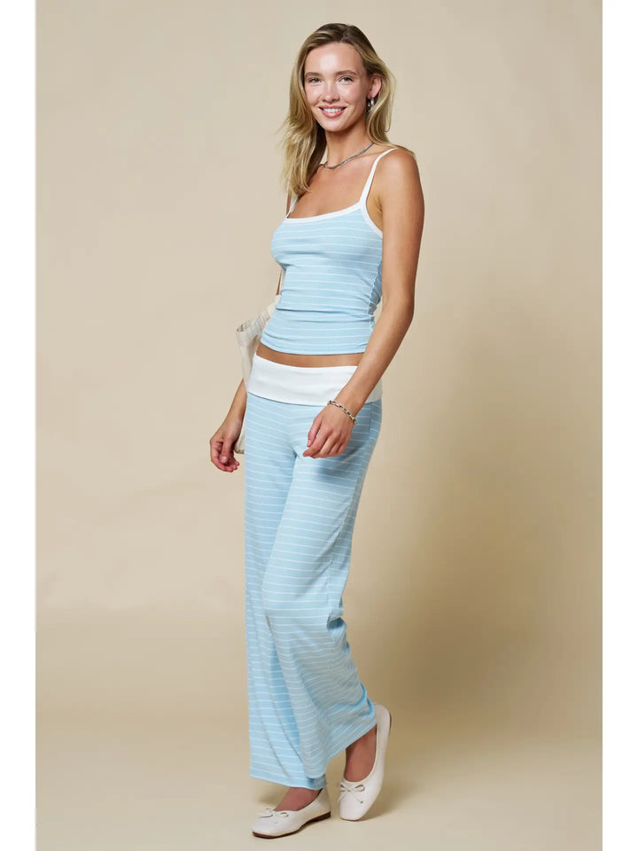 Sky Striped Cami Tank Top