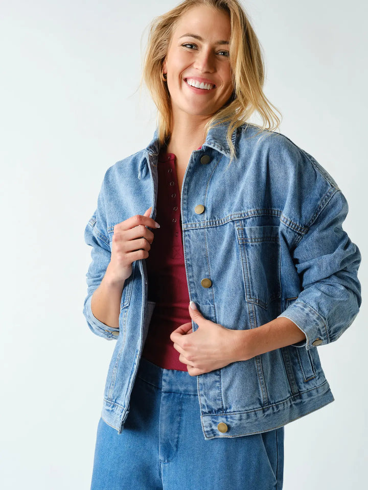 Boxy Denim Trucker Jacket