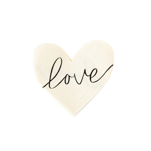 Love Heart Shaped Paper Napkin | Valentine's Day