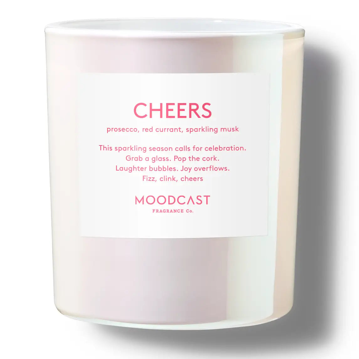 Seasonal Candle - Pearlescent - Cheers - 8 oz Glass Jar