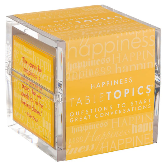 Tabletopics Happiness - Conversation Starter Question Cards