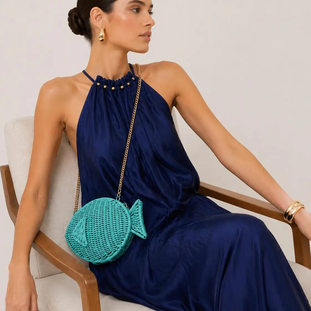 Go Fish Clutch Crossbody Bag