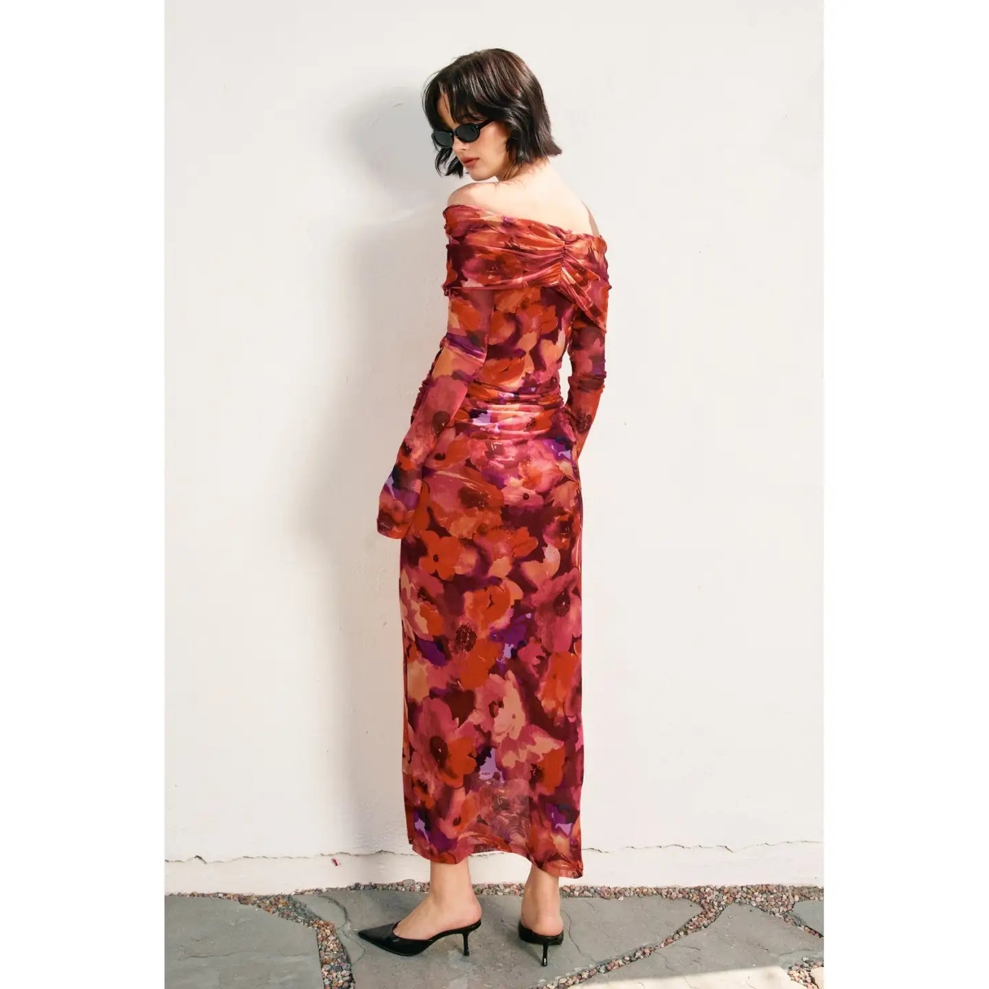 Ember Sands Off the Shoulder Dress