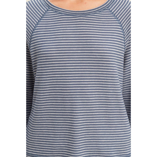 Striped Raglan Long Sleeve Top
