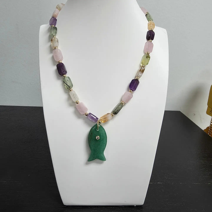 Fish Beaded Necklace