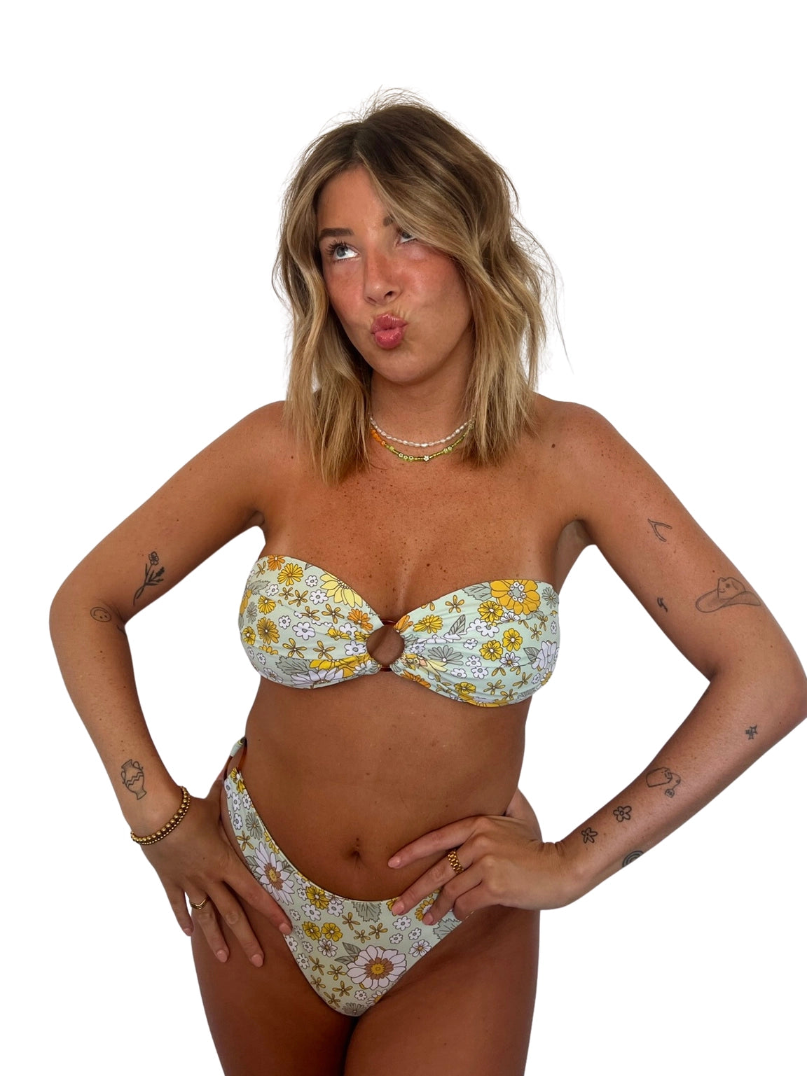 Wildflower Bandeau Bikini Top - Lokal