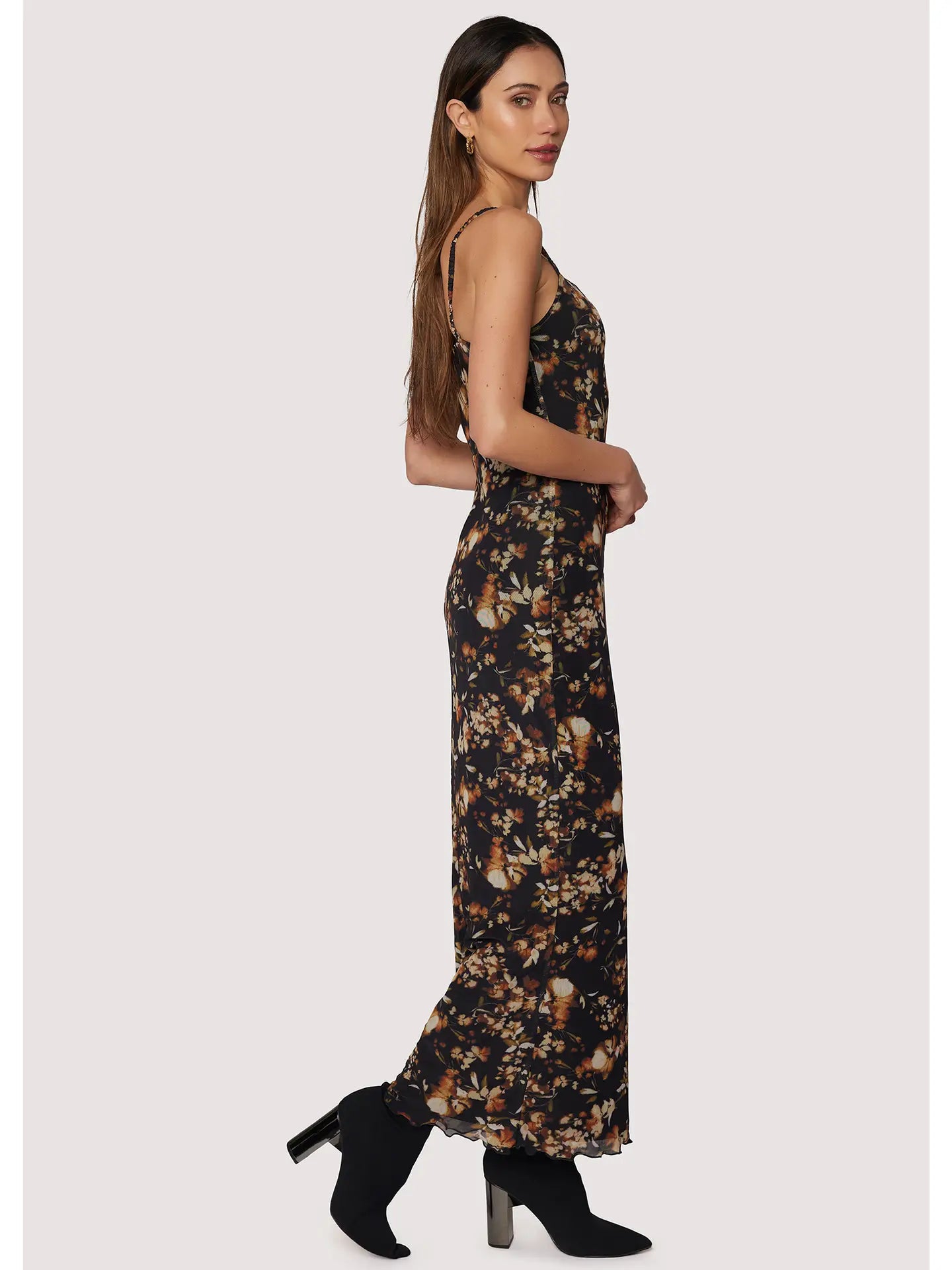 Moonlit Meadow Maxi Dress - Power Mesh