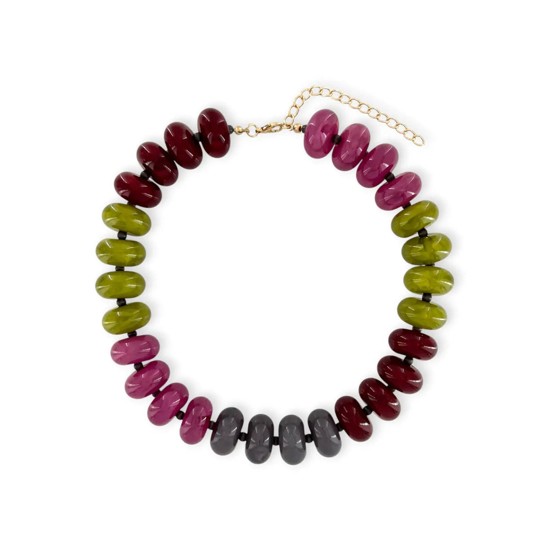 Autumn Multicolor Beaded Necklace