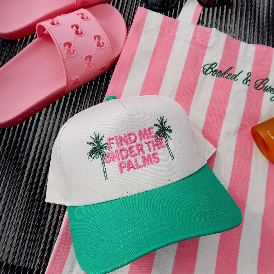 Find Me Under the Palms- Kelly Green/Natural Trucker Hat