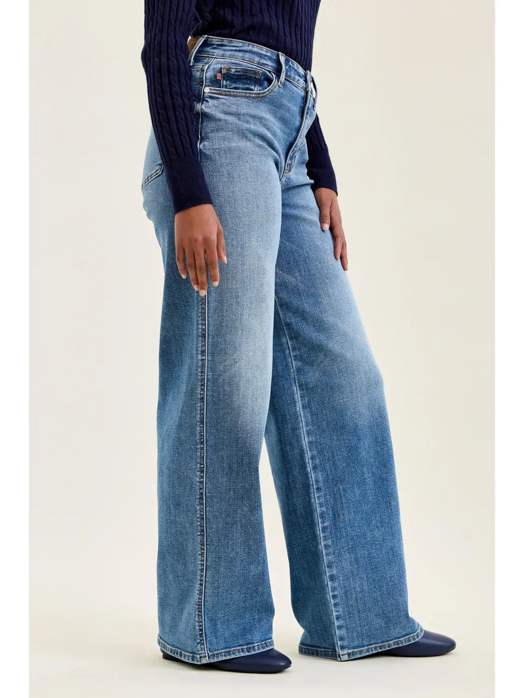Hw "Angelina" Column Straight Md Classic Soft Indigo