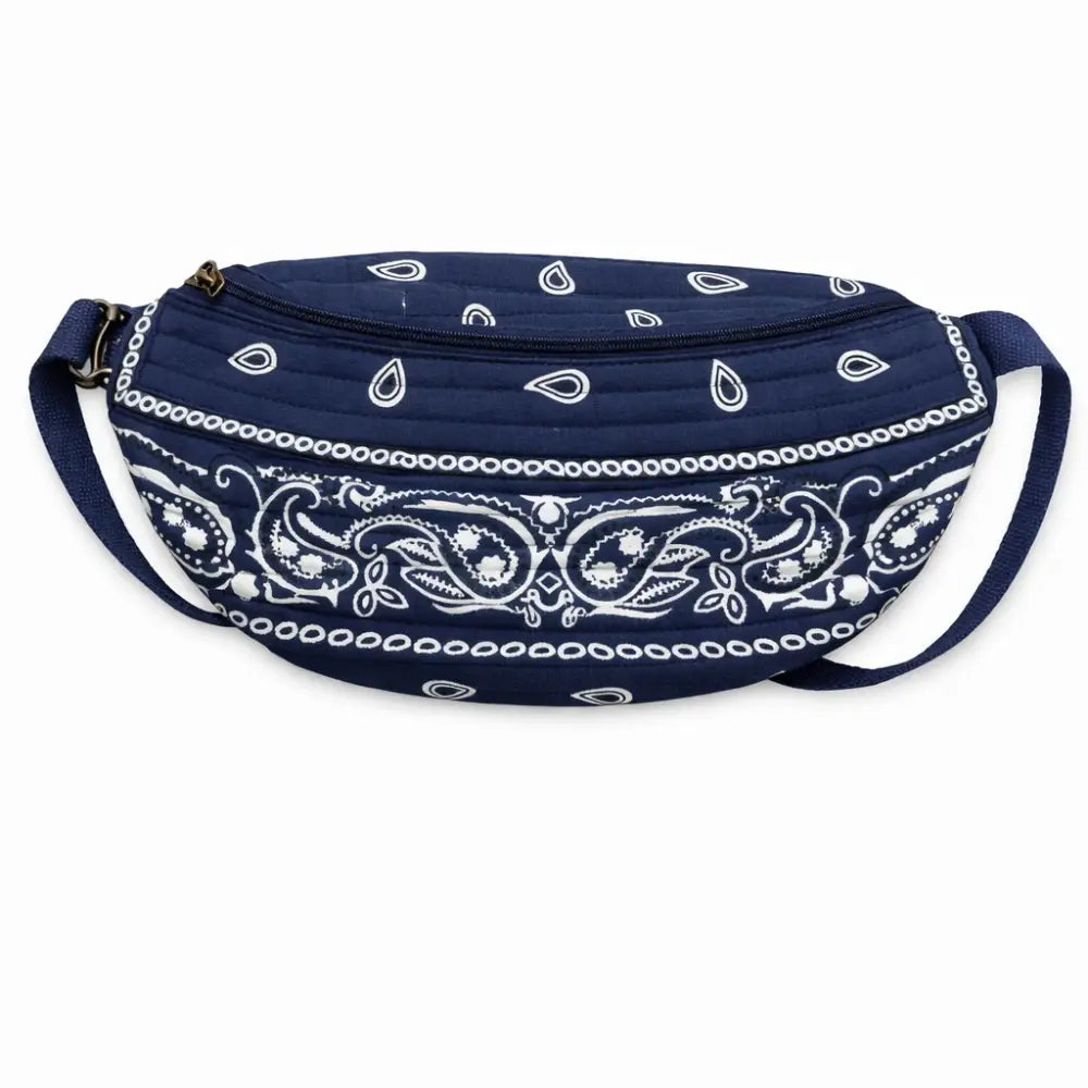 Dk. Blue Bandana Crossbody
