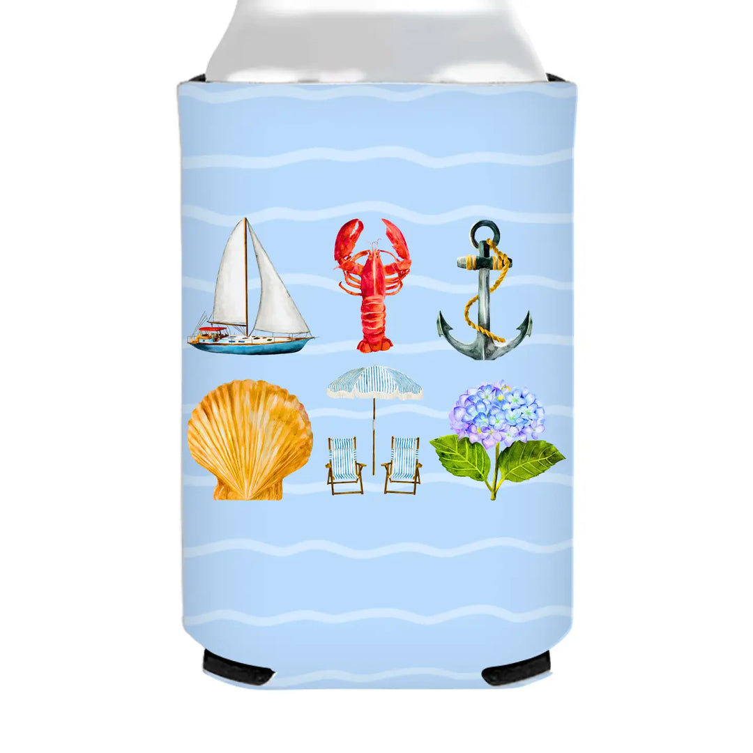 Nautical Icons Can Cooler - Summer
