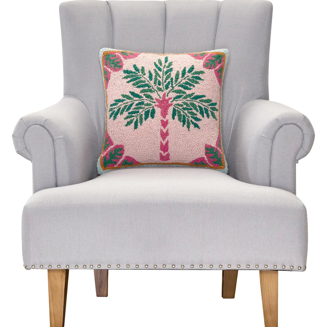 Preppy Palm Tree Hook Pillow