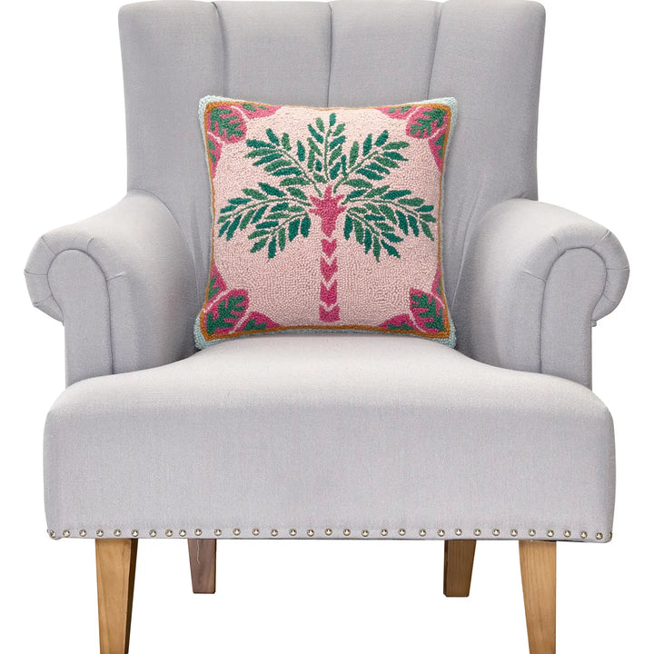 Preppy Palm Tree Hook Pillow