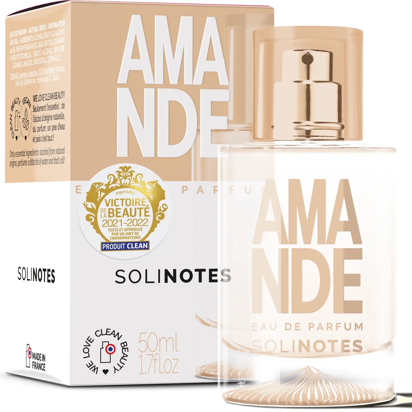 Almond Perfume 1.7 oz - Clean Beauty