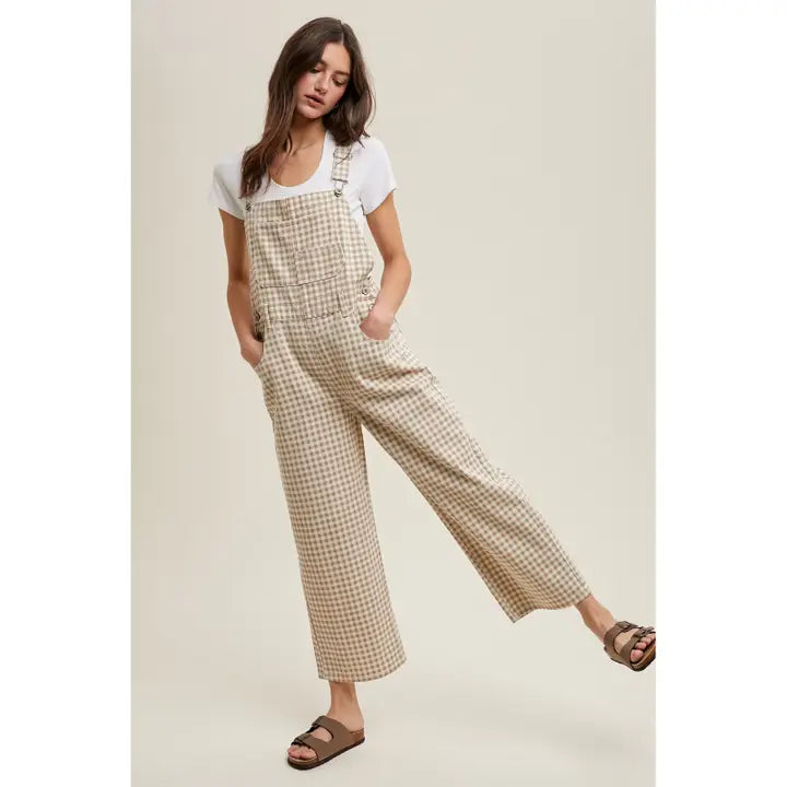 Gingham Denim Overall