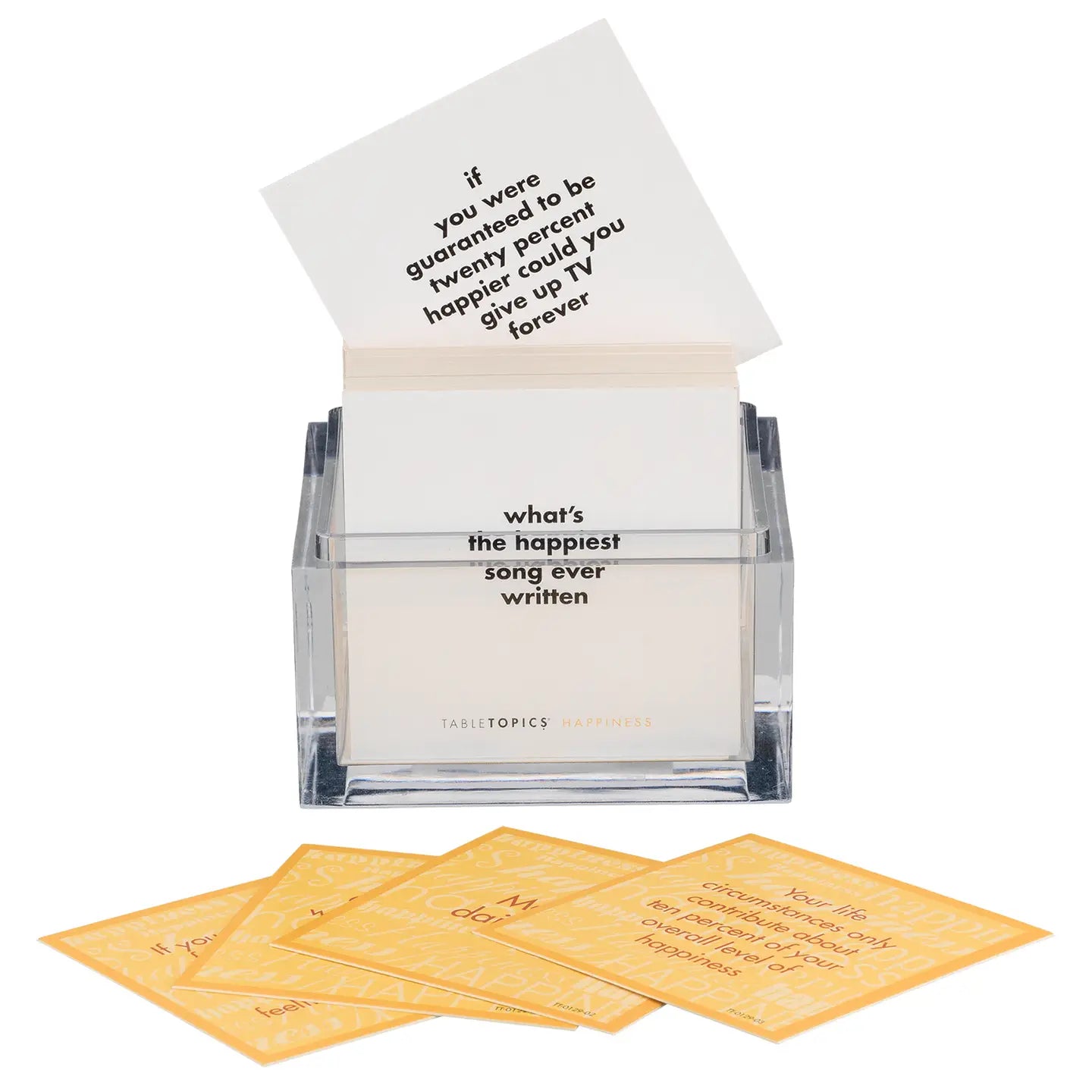 Tabletopics Happiness - Conversation Starter Question Cards
