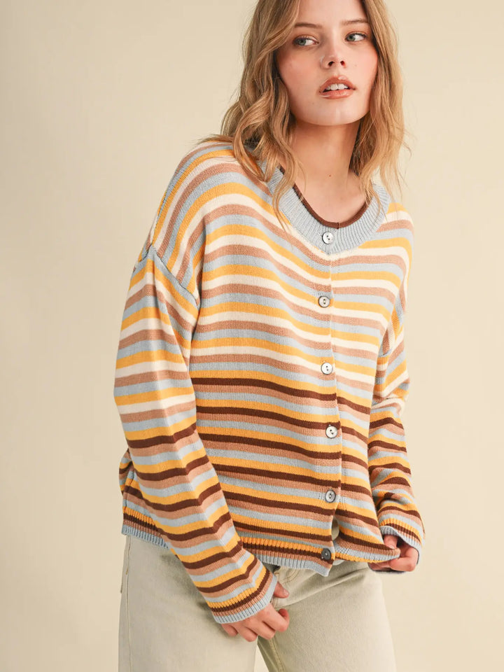 Sunshine Striped Cardigan