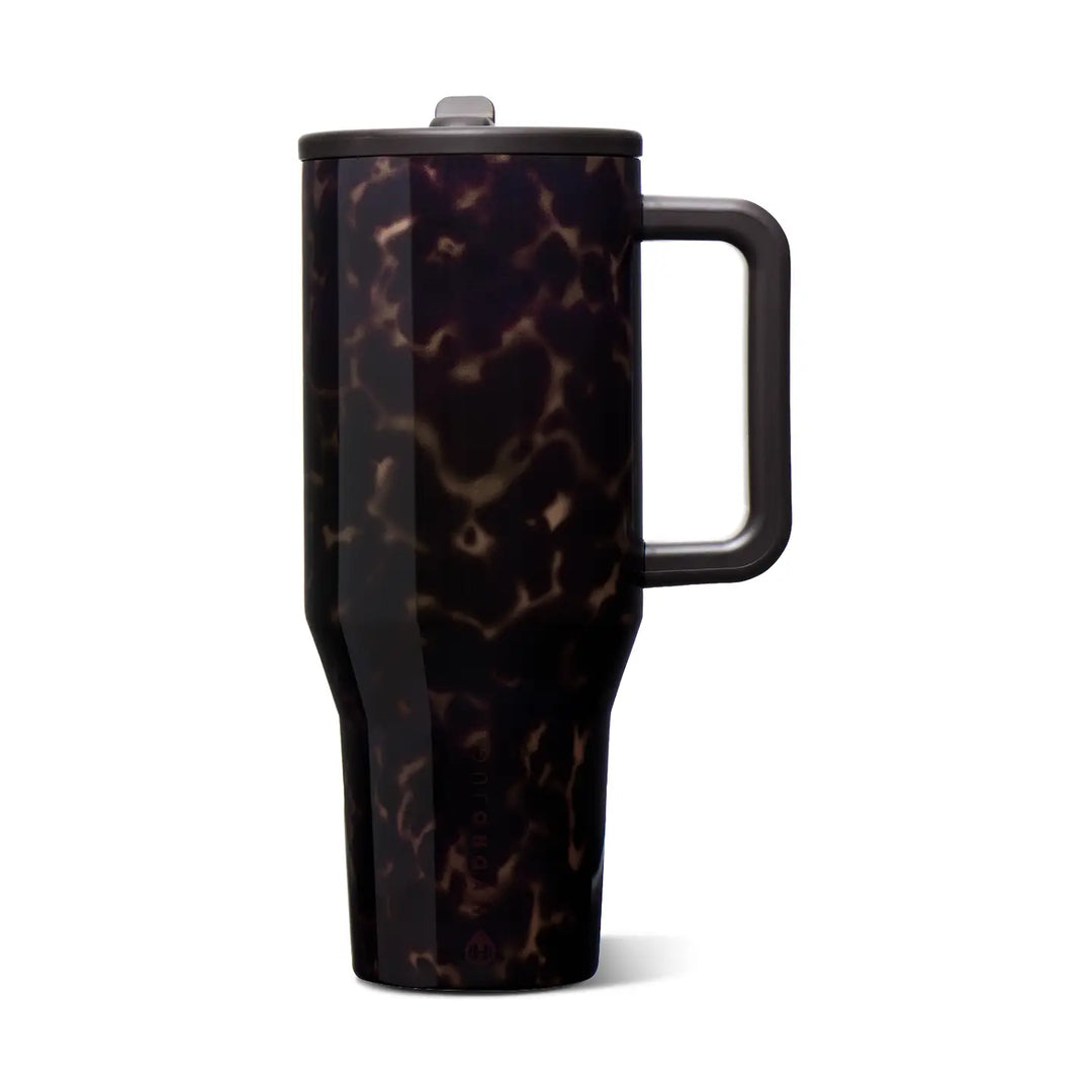 Mocha Tortoise HydroJug 32oz Traveler Tumbler