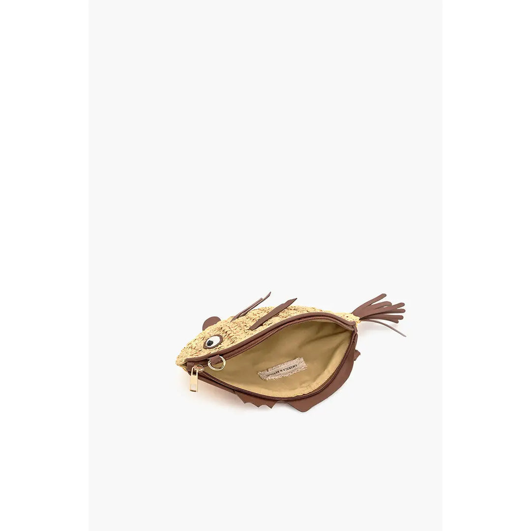 Marine Muse Raffia Fish Bag