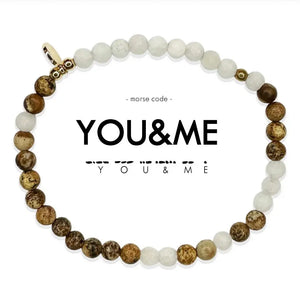 You and Me - Morse Code Bracelet
