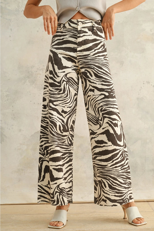 Zebra Print Stretch Pants