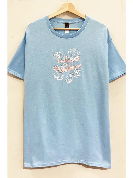 Shellphone Embroidered Tee