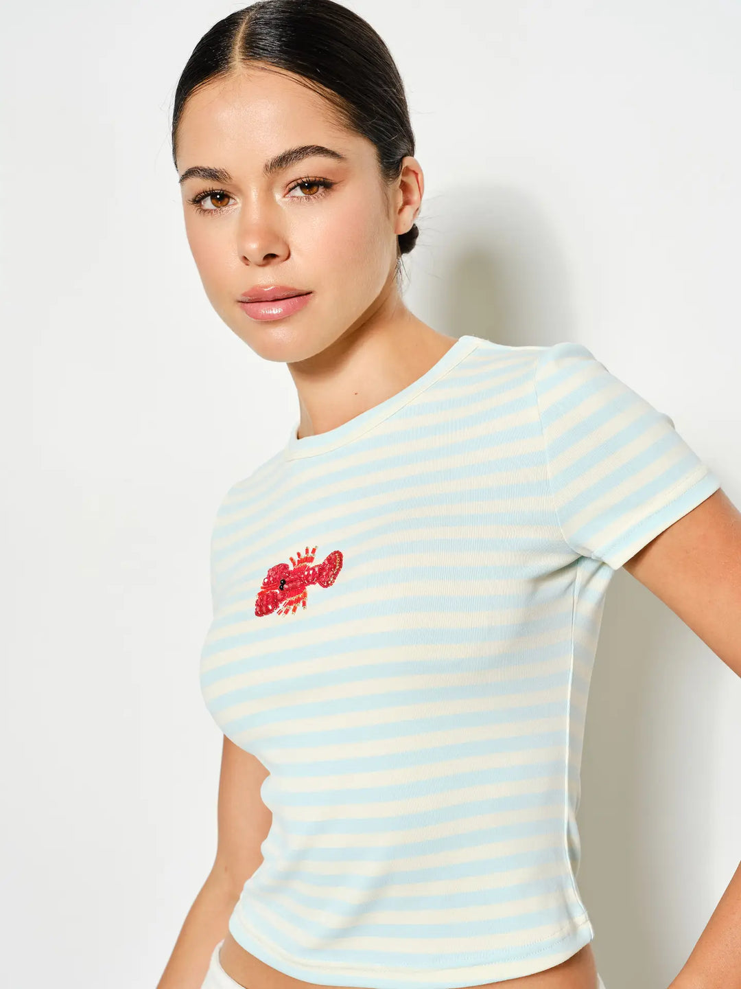 Lobster Beaded Tee